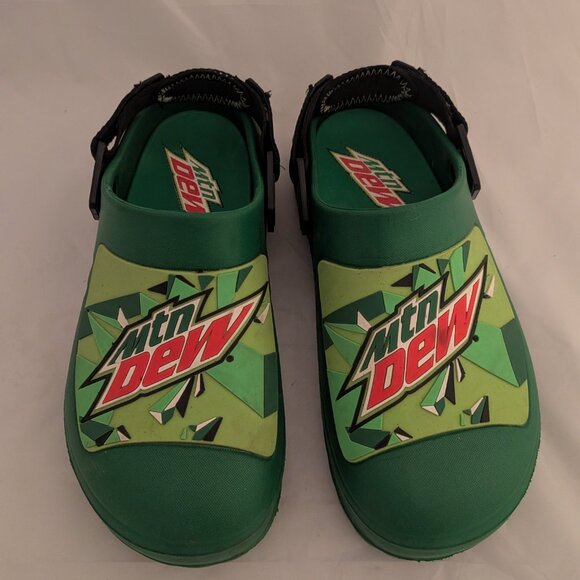 Mountain Dew Mens Slip-On Sandals Clogs Size 10 - Picture 3 of 6